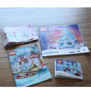 Lot of 4 Frozen Lego Manuals (41168, 30553, 41155 and one unknown)